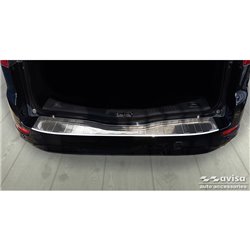 Protection de seuil arrière inox sur mesure pour Ford Mondeo Wagon 2010-2014 'Ribs'