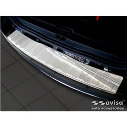 Protection de seuil arrière inox sur mesure pour Mitsubishi ASX 2010-2017 'Ribs'