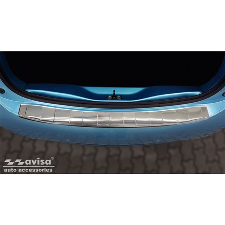Protection de seuil arrière inox sur mesure pour Renault Zoe II 2019- 'Ribs' Protection de seuil arrière inox sur mesure pour Renault Zoe II 2019- 'Ribs'