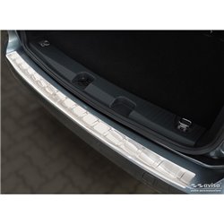 Protection de seuil arrière inox sur mesure pour Volkswagen Caddy V 2020- 'Ribs'