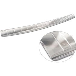 Protection de seuil arrière inox sur mesure pour Peugeot 308 III SW 2021- 'Ribs'