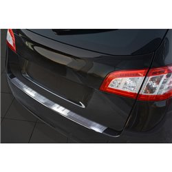 Protection de seuil arrière inox sur mesure pour Peugeot 508SW 2011- 'Ribs'