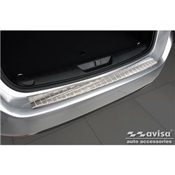 Protection de seuil arrière inox sur mesure pour Peugeot 308 II SW 2013-2017 & Facelift 2017-2021 'Ribs'
