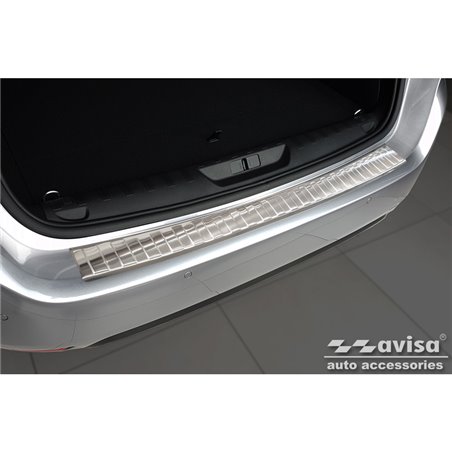 Protection de seuil arrière inox sur mesure pour Peugeot 308 II SW 2013-2017 & Facelift 2017-2021 'Ribs' Protection de seuil arrière inox sur mesure pour Peugeot 308 II SW 2013-2017 & Facelift 2017-2021 'Ribs'