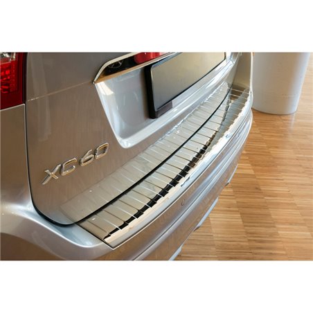 Protection de seuil arrière inox Chrome sur mesure pour Volvo XC60 2013-2016 'Ribs' Protection de seuil arrière inox Chrome sur mesure pour Volvo XC60 2013-2016 'Ribs'