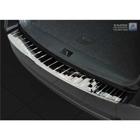 Protection de seuil arrière inox Chrome sur mesure pour Skoda Octavia III Kombi Facelift 2017-2020 'Ribs' Protection de seuil arrière inox Chrome sur mesure pour Skoda Octavia III Kombi Facelift 2017-2020 'Ribs'