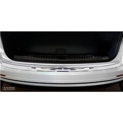 Protection de seuil arrière inox Chrome sur mesure pour Audi Q8 2018- 'Ribs'