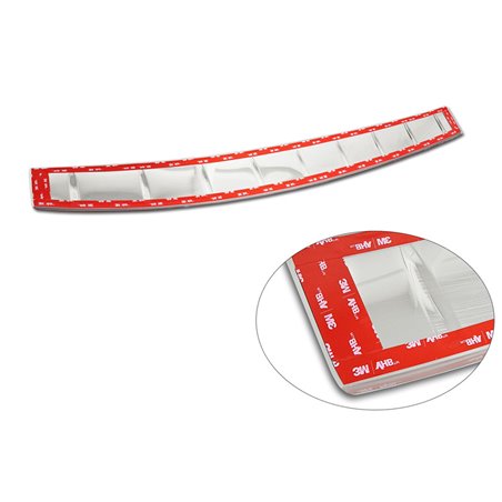 Protection de seuil arrière inox Chrome sur mesure pour Volkswagen Passat Variant (CJ5) 2023- 'Ribs' Protection de seuil arrière inox Chrome sur mesure pour Volkswagen Passat Variant (CJ5) 2023- 'Ribs'