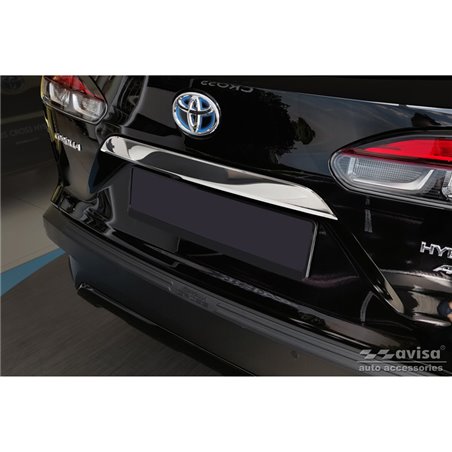 Revêtement d'habillage du hayon du coffre inox Chrome sur mesure pour Toyoto Corolla Cross (XG1TJ) 2022- Revêtement d'habillage du hayon du coffre inox Chrome sur mesure pour Toyoto Corolla Cross (XG1TJ) 2022-