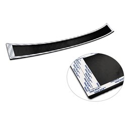 Protection de seuil arrière en aluminium noir mat sur mesure pour Citroën Berlingo (Multispace) & Peugeot Partner 2008-2015 & 20