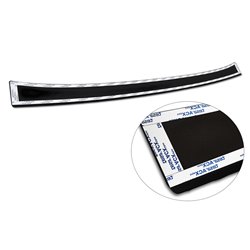 Protection de seuil arrière en aluminium noir mat sur mesure pour Mercedes Citan (W420) Box/Tourer 2021- 'Riffled Plate'