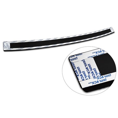 Protection de seuil arrière en aluminium noir mat sur mesure pour Skoda Kamiq 2019- 'Riffled Plate' Protection de seuil arrière en aluminium noir mat sur mesure pour Skoda Kamiq 2019- 'Riffled Plate'