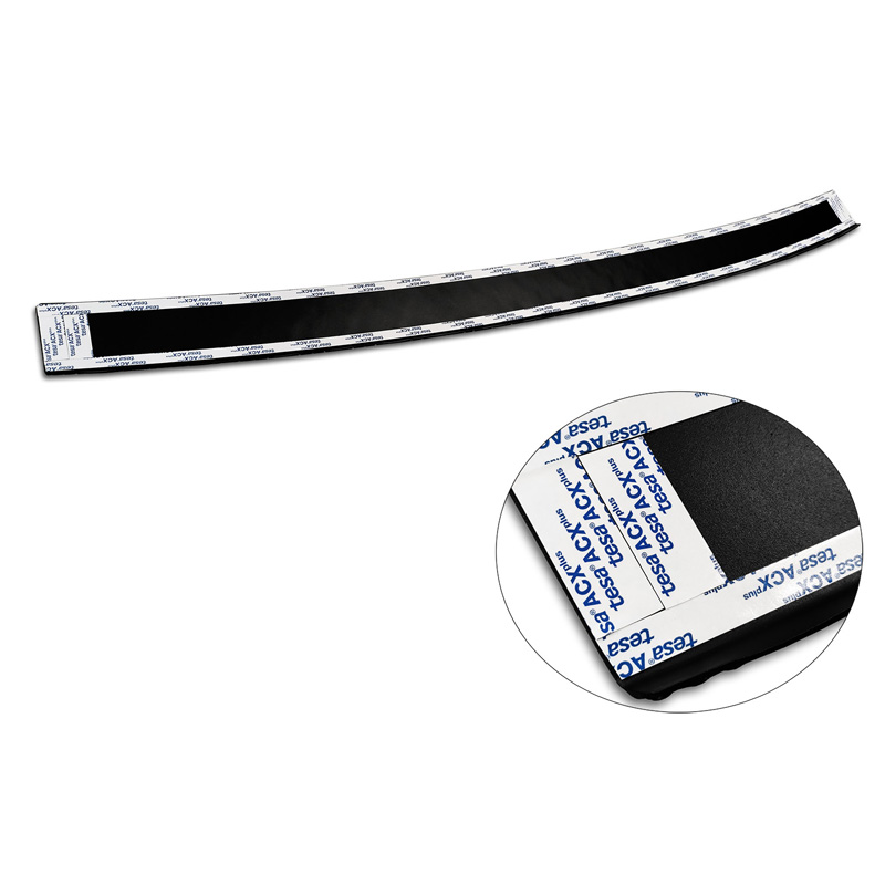 Protection de seuil arrière en aluminium noir mat sur mesure pour Volkswagen Tiguan II incl. Allspace & R-Line 2016-2020 & FL 20