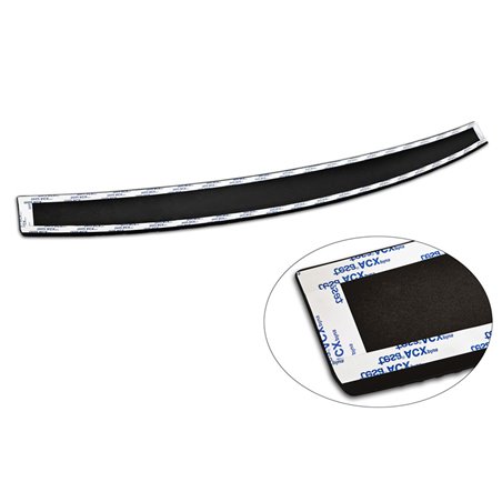 Protection de seuil arrière en aluminium noir mat sur mesure pour Jeep Cherokee Facelift 2018- 'Riffled Plate' Protection de seuil arrière en aluminium noir mat sur mesure pour Jeep Cherokee Facelift 2018- 'Riffled Plate'