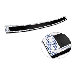 Protection de seuil arrière en aluminium noir mat sur mesure pour Volkswagen Touran III 2015- incl. R-Line 'Riffled Plate'