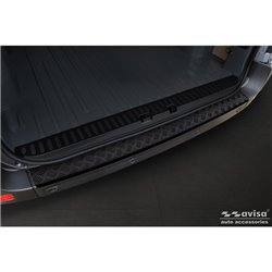 Protection de seuil arrière en aluminium noir mat sur mesure pour Opel Movano / Renault Master II / Nissan NV400 2010-2018 & 201