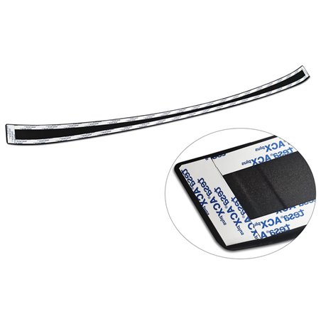 Protection de seuil arrière inox noir mat sur mesure pour BMW iX (I20) 2021- 'Ribs' Protection de seuil arrière inox noir mat sur mesure pour BMW iX (I20) 2021- 'Ribs'