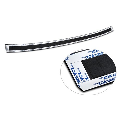 Protection de seuil arrière inox noir mat sur mesure pour Seat Ateca 2016-2020 & FL 2020- 'Ribs' Protection de seuil arrière inox noir mat sur mesure pour Seat Ateca 2016-2020 & FL 2020- 'Ribs'