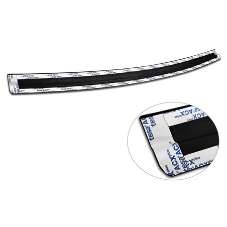Protection de seuil arrière inox noir mat sur mesure pour Jeep Compass 2017- 'Ribs' Protection de seuil arrière inox noir mat sur mesure pour Jeep Compass 2017- 'Ribs'
