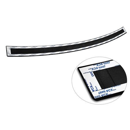 Protection de seuil arrière inox noir mat sur mesure pour Mazda CX5 II 2017- incl. Facelift 'Ribs' Protection de seuil arrière inox noir mat sur mesure pour Mazda CX5 II 2017- incl. Facelift 'Ribs'