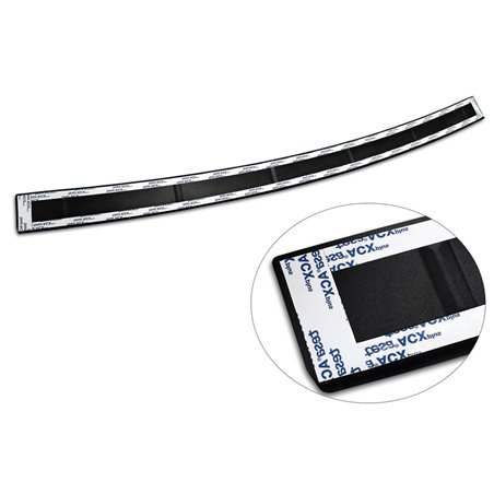 Protection de seuil arrière inox noir mat sur mesure pour Mercedes GLE II W167 & GLE II 53 AMG 2019-2023 'Ribs' Protection de seuil arrière inox noir mat sur mesure pour Mercedes GLE II W167 & GLE II 53 AMG 2019-2023 'Ribs'