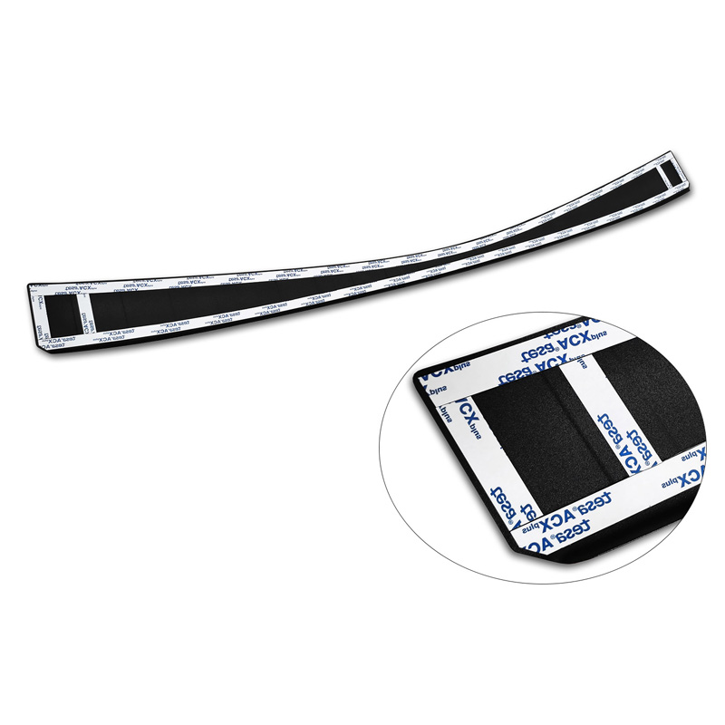 Protection de seuil arrière inox noir mat sur mesure pour Toyota Corolla XII Combi 2019- (incl. GR Sport) & Suzuki Swace Combi 2