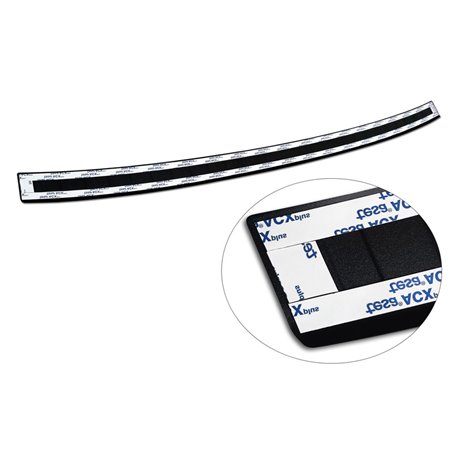 Protection de seuil arrière inox noir mat sur mesure pour Volkswagen Golf VIII HB 5-portes 2020-2024 & FL 2024- Protection de seuil arrière inox noir mat sur mesure pour Volkswagen Golf VIII HB 5-portes 2020-2024 & FL 2024-