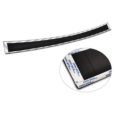 Protection de seuil arrière inox noir mat sur mesure pour Mercedes Classe-E W213 Kombi 2016- 'Ribs' Protection de seuil arrière inox noir mat sur mesure pour Mercedes Classe-E W213 Kombi 2016- 'Ribs'
