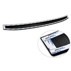 Protection de seuil arrière inox noir mat sur mesure pour Volvo V90 9/2016- 'Ribs'