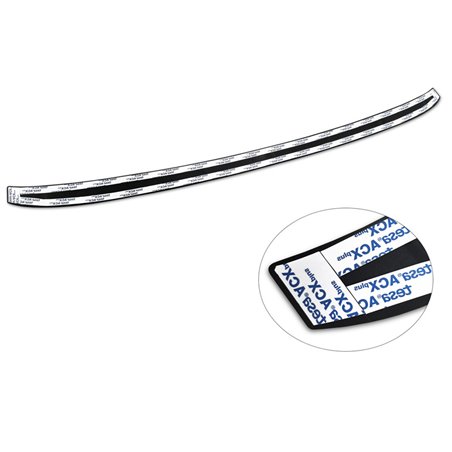 Protection de seuil arrière inox noir mat sur mesure pour BMW Série 3 G20 Sedan M-Paquet 2019- 'Ribs' Protection de seuil arrière inox noir mat sur mesure pour BMW Série 3 G20 Sedan M-Paquet 2019- 'Ribs'