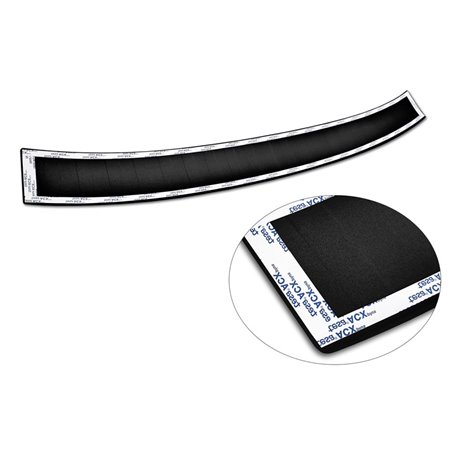 Protection de seuil arrière inox noir mat sur mesure pour Skoda Karoq Facelift 2022- + Sportline Facelift 2022- 'Ribs' Protection de seuil arrière inox noir mat sur mesure pour Skoda Karoq Facelift 2022- + Sportline Facelift 2022- 'Ribs'
