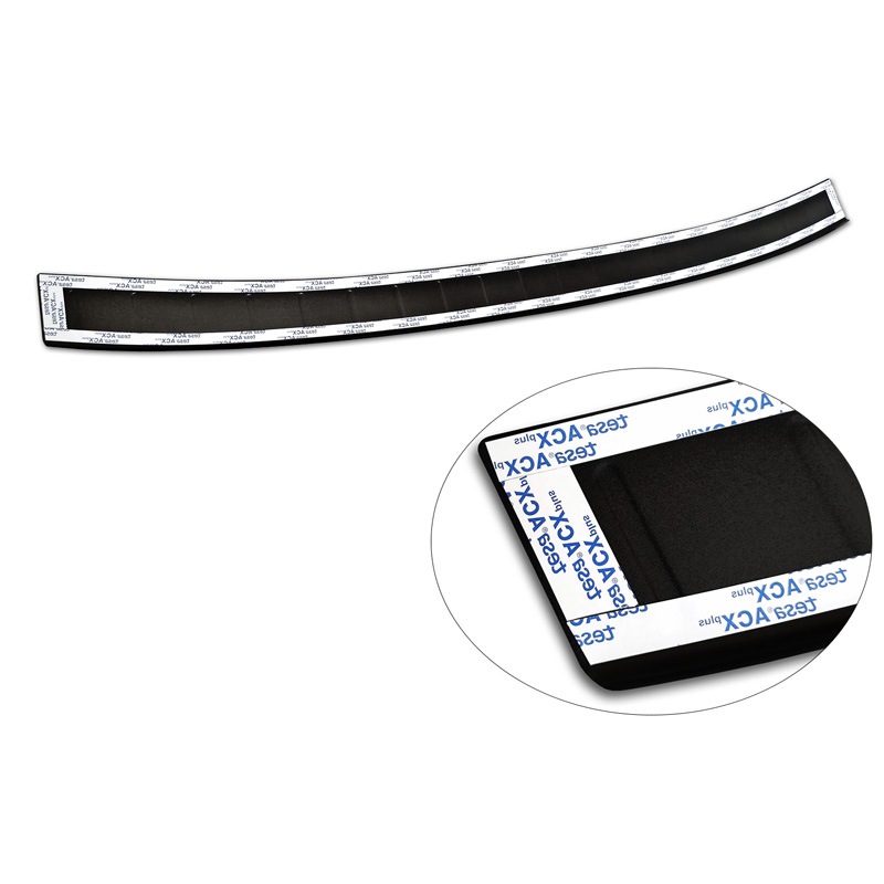 Protection de seuil arrière inox noir mat sur mesure pour Mazda CX-60 (KH) 2022- 'Ribs'