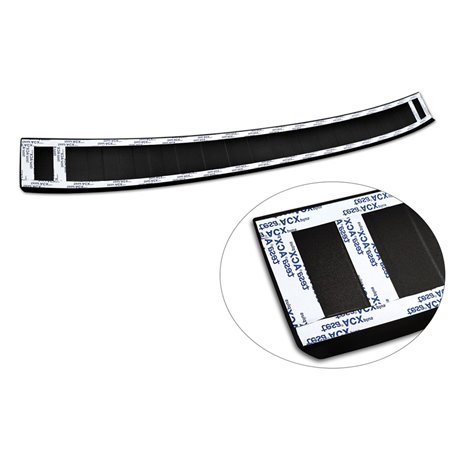 Protection de seuil arrière inox noir mat sur mesure pour Volvo XC60 Facelift 2013-2017 'Ribs' Protection de seuil arrière inox noir mat sur mesure pour Volvo XC60 Facelift 2013-2017 'Ribs'