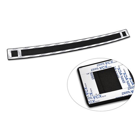 Protection de seuil arrière inox noir mat sur mesure pour Jeep Avenger + EV 2023- 'Ribs' Protection de seuil arrière inox noir mat sur mesure pour Jeep Avenger + EV 2023- 'Ribs'