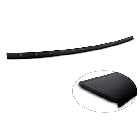 Protection de seuil arrière inox noir mat sur mesure pour MG 4 (EV) 2022- 'Ribs' Protection de seuil arrière inox noir mat sur mesure pour MG 4 (EV) 2022- 'Ribs'