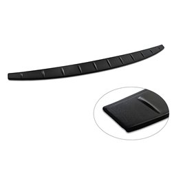 Protection de seuil arrière inox noir mat sur mesure pour Volvo EX30 2023- 'Ribs'