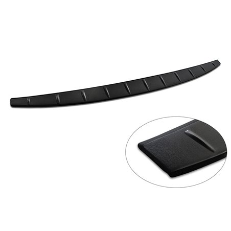 Protection de seuil arrière inox noir mat sur mesure pour Volvo EX30 2023- 'Ribs' Protection de seuil arrière inox noir mat sur mesure pour Volvo EX30 2023- 'Ribs'