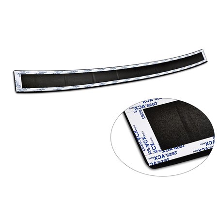 Protection de seuil arrière inox noir mat sur mesure pour Volkswagen Tiguan (CT1) 2024- 'Ribs' Protection de seuil arrière inox noir mat sur mesure pour Volkswagen Tiguan (CT1) 2024- 'Ribs'