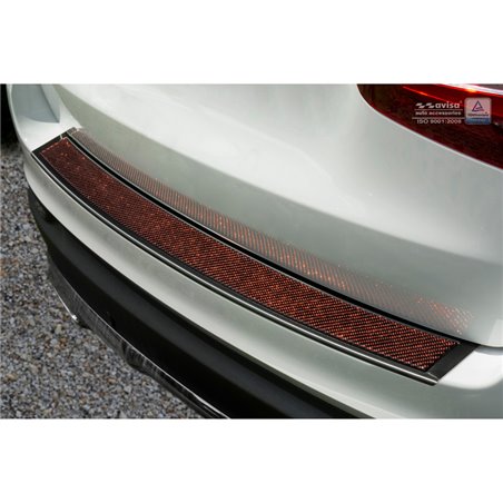 Protection de seuil arrière inox 'Deluxe' sur mesure pour Mercedes GLC 2015-2019 & FL 2019- Noir/Carboné noir-rouge Protection de seuil arrière inox 'Deluxe' sur mesure pour Mercedes GLC 2015-2019 & FL 2019- Noir/Carboné noir-rouge