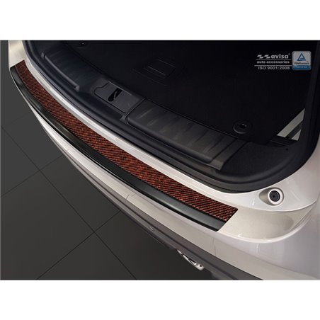 Protection de seuil arrière inox 'Deluxe' sur mesure pour Jaguar F-Pace 2016-2020 & FL 2020- Noir/Carboné noir-rouge Protection de seuil arrière inox 'Deluxe' sur mesure pour Jaguar F-Pace 2016-2020 & FL 2020- Noir/Carboné noir-rouge