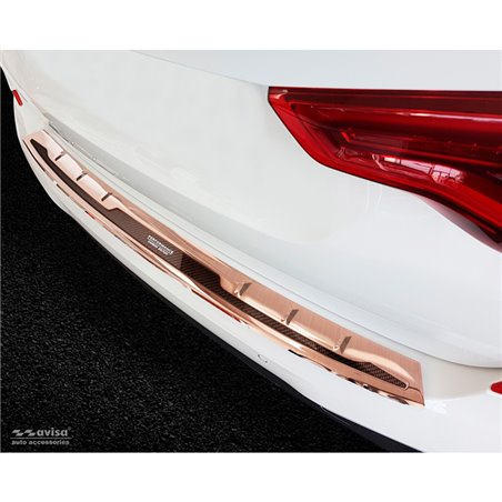Protection de seuil arrière inox 'Deluxe' sur mesure pour BMW X3 G01 Paquet M 2017-2021 & FL 2021- 'Performance' Cuivre 'Brossé' Protection de seuil arrière inox 'Deluxe' sur mesure pour BMW X3 G01 Paquet M 2017-2021 & FL 2021- 'Performance' Cuivre 'Brossé'