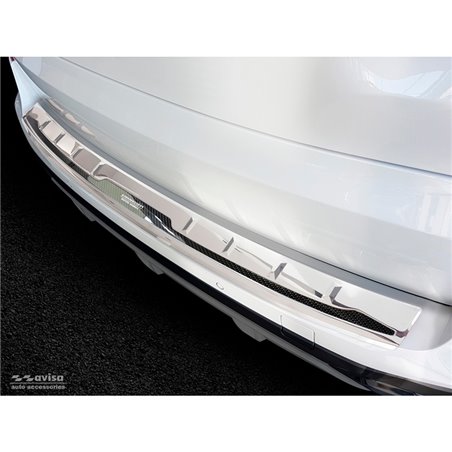 Protection de seuil arrière inox 'Deluxe' sur mesure pour BMW X5 G05 Paquet M 2018- 'Performance' excl. M-Competition Argent/Car Protection de seuil arrière inox 'Deluxe' sur mesure pour BMW X5 G05 Paquet M 2018- 'Performance' excl. M-Competition Argent/Car
