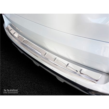 Protection de seuil arrière inox 'Deluxe' sur mesure pour BMW X5 G05 Paquet M 2018- 'Performance' excl. M-Competition Argent/Car Protection de seuil arrière inox 'Deluxe' sur mesure pour BMW X5 G05 Paquet M 2018- 'Performance' excl. M-Competition Argent/Car