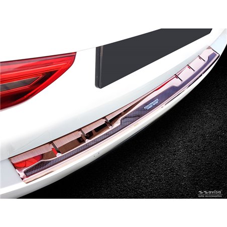 Protection de seuil arrière inox 'Deluxe' sur mesure pour BMW Série 5 G31 Touring 2017-2020 excl. M-Sport 'Performance' Cuivre B Protection de seuil arrière inox 'Deluxe' sur mesure pour BMW Série 5 G31 Touring 2017-2020 excl. M-Sport 'Performance' Cuivre B