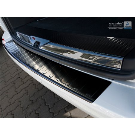 Protection de seuil arrière inox noir sur mesure pour Volkswagen Transporter T6 2015-2019 & FL 2019-2020 & T6.1 2020-2022 (hayon Protection de seuil arrière inox noir sur mesure pour Volkswagen Transporter T6 2015-2019 & FL 2019-2020 & T6.1 2020-2022 (hayon