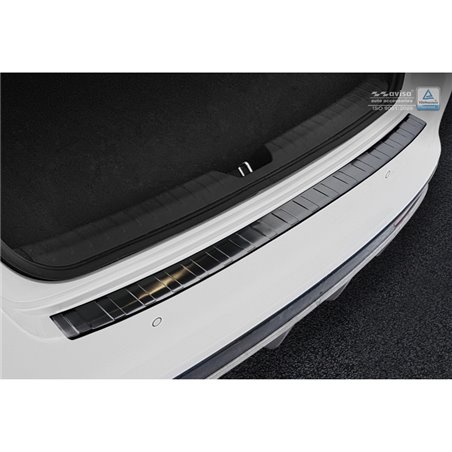 Protection de seuil arrière inox noir sur mesure pour Kia Optima Sedan 2015- Ribs' Protection de seuil arrière inox noir sur mesure pour Kia Optima Sedan 2015- Ribs'