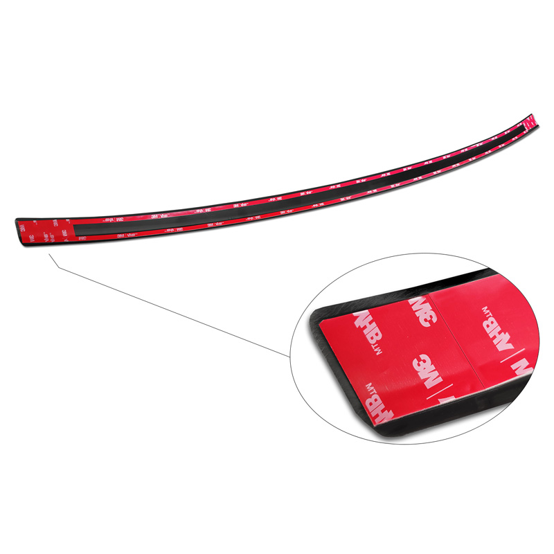 Protection de seuil arrière inox noir sur mesure pour Audi Q2 Facelift 2020-