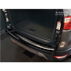 Protection de seuil arrière inox noir sur mesure pour Ford Ecosport II Facelift 2017- incl. ST-Line 'Ribs'