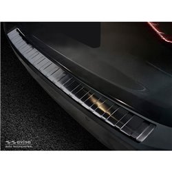 Protection de seuil arrière inox noir sur mesure pour BMW Série 3 G21 Touring Paquet M (excl. Sportline & 330e Hybrid) 2018-