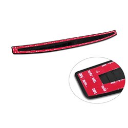 Protection de seuil arrière inox noir sur mesure pour Mercedes EQE (V295) 2022- 'Ribs'